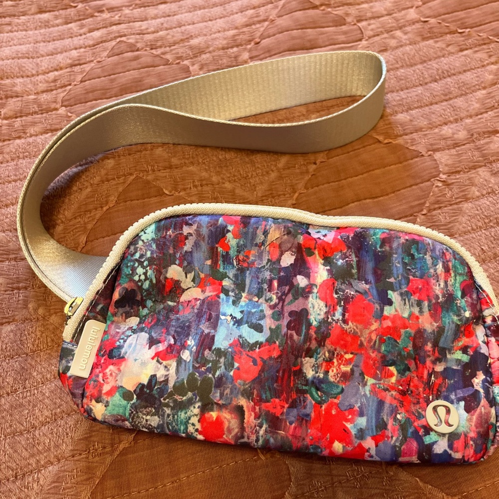 Lululemon Athletica Red and Belt bag